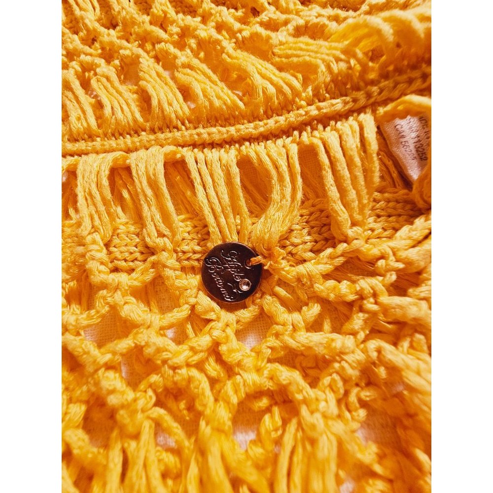 Apple Bottom Crochet top size Large yellow‎ cropped y2k - Picture 5 of 10